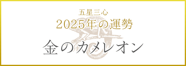 金のカメレオン2025年の運勢